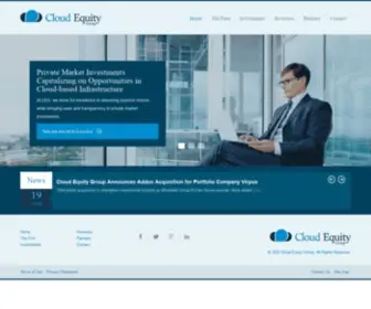 Cloudequitygroup.com(Cloud Equity Group) Screenshot