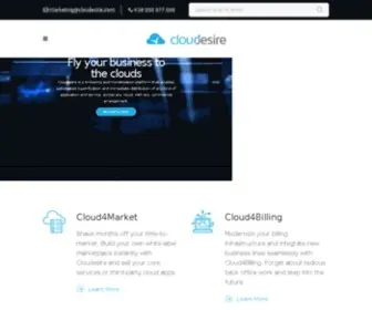 Cloudesire.com(Fly your business to the clouds) Screenshot