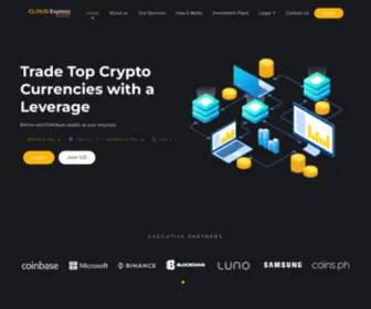 Cloudexpresstraders.com(Forex, Bitcoin, Bitcoin Cash, Ethereum, Cryptocurrency & Option Trading) Screenshot
