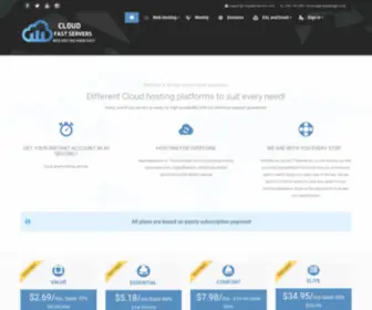 Cloudfastservers.com(Cloud Fast Servers) Screenshot