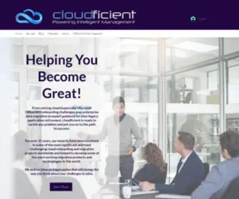 Cloudficient.com(Next-generation solutions for cloud migration success) Screenshot