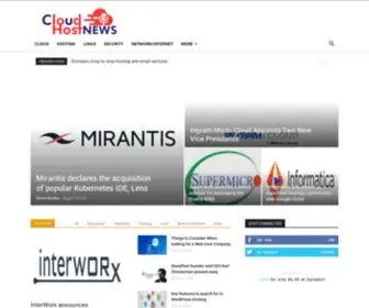 Cloudhostnews.com(Web Hosting News) Screenshot