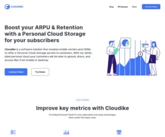 Cloudike.com(Telco-grade White Label Personal Cloud Solutions) Screenshot