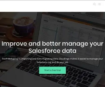 Cloudingo.com(Salesforce Data Cleansing and Management Tool) Screenshot