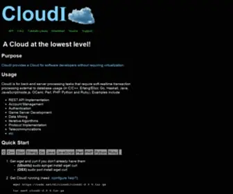 Cloudi.org(A Cloud at the lowest level) Screenshot