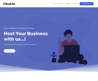 Cloudjethost.com(Shared SSD Hosting and SSD VPS Hosting Plans) Screenshot