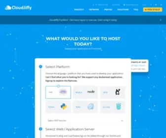 Cloudjiffy.com(Container based Platform) Screenshot
