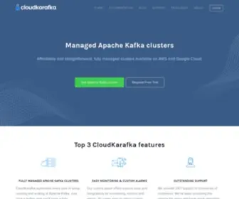 Cloudkarafka.com(Apache Kafka Message streaming as a Service) Screenshot