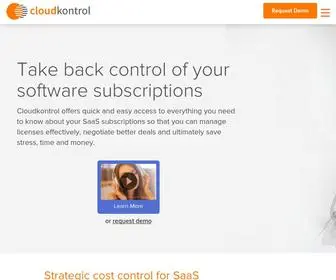 Cloudkontrol.com(Saving on software subscription spending) Screenshot