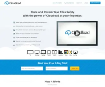 Cloudload.com(Store and stream your files safely from the cloud) Screenshot