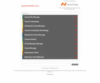 Cloudmarketeers.com(A Web Design and Digital Marketing Studio) Screenshot
