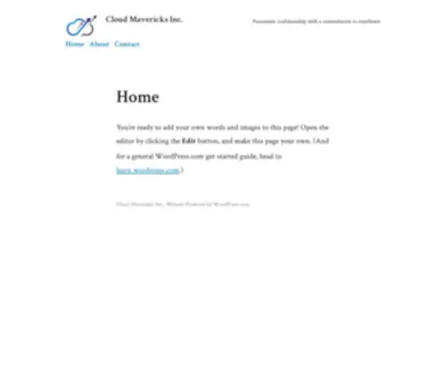 Cloudmavericks.ca(Passionate craftmanship with a commitment to excellence) Screenshot