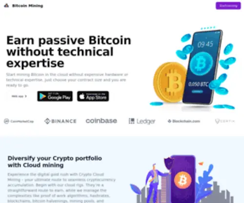 Cloudminecrypto.com(Bitcoin Cloud Mining) Screenshot