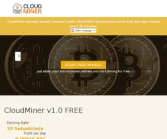 Cloudminer.biz(Cloudminer) Screenshot