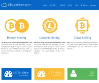 Cloudminer.com(Cloudminer) Screenshot