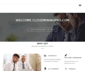 Cloudminingpro.com(Cloudminingpro) Screenshot