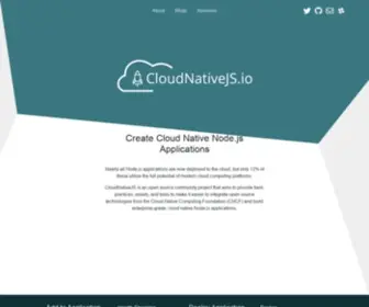 Cloudnativejs.io(Cloud Native) Screenshot