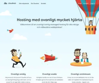 Cloudnet.se(Hosting med ovanligt mycket hjärta) Screenshot