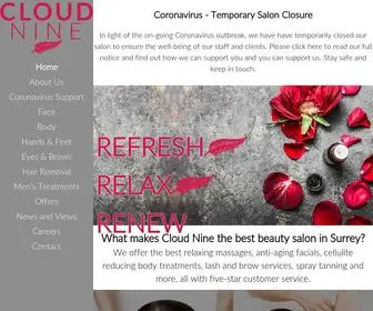 Cloudninebeauty.com(Cloud Nine Beauty salon) Screenshot