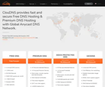 Cloudns.com(Free DNS hosting) Screenshot