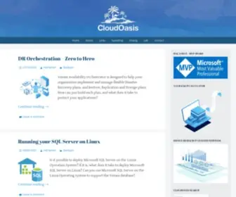 Cloudoasis.com.au(The CloudOasis blog contributes to the community in several different ways) Screenshot