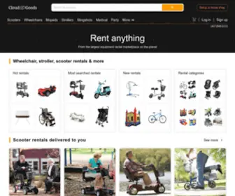 Cloudofgoods.com(Now you can rent anything anywhere from the #1 equipment rental marketplace) Screenshot
