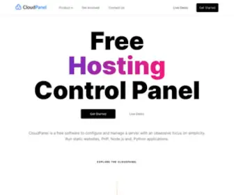 Cloudpanel.io(Hosting control panel) Screenshot