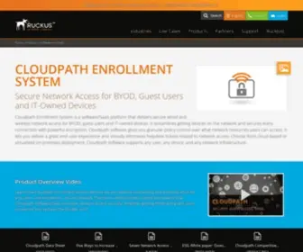 Cloudpath.net(Cloudpath Networks XpressConnect Enrollment System) Screenshot