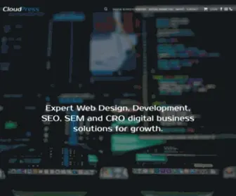 Cloudpress.com.au(Solutions for the Digital Side of Business) Screenshot