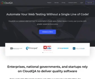 Cloudqa.io(Automated QA) Screenshot