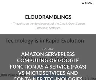 Cloudramblings.me(Thoughts on the development of the Cloud) Screenshot