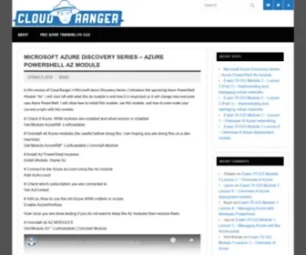 Cloudranger.net(Cloud Ranger Blog) Screenshot