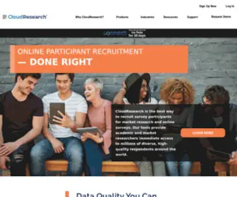 Cloudresearch.com(Online Research & Participant Recruitment Made Easy) Screenshot