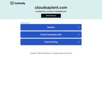 Cloudsapient.com(A Place where cloud begins…) Screenshot