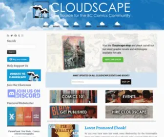 Cloudscapecomics.com(Your source for the BC comics community) Screenshot