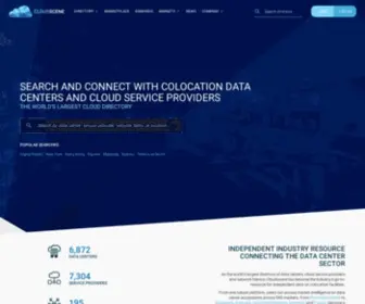 Cloudscene.com(Find & Compare The World's Best Data Centers & ISPs) Screenshot