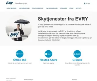 Cloudservices.no(Skytjenester fra EVRY) Screenshot