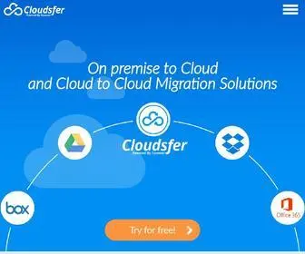 Cloudsfer.com(Cloud Migration Between Cloud Storage Providers) Screenshot