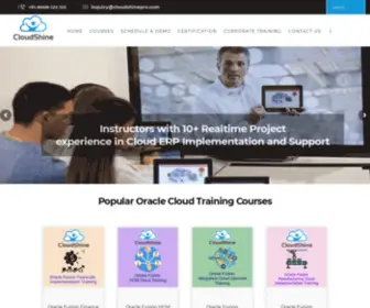 Cloudshinepro.com(Oracle Fusion Training) Screenshot