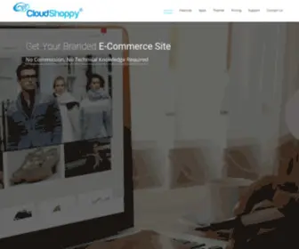 Cloudshoppy.com(Create you own branded ecommerce website quickly. CloudShoppy) Screenshot