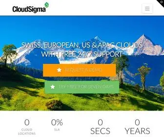 Cloudsigma.com(Cloud computing) Screenshot