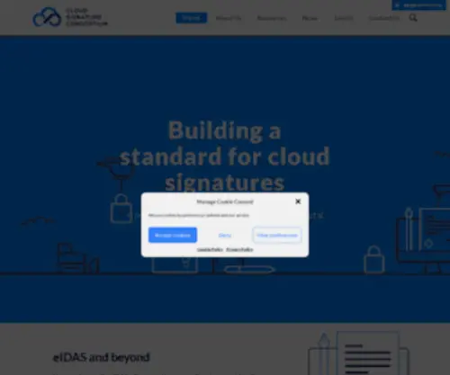 Cloudsignatureconsortium.org(Cloudsignatureconsortium) Screenshot