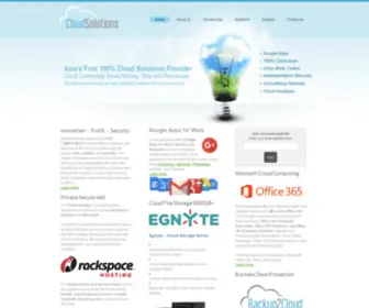 Cloudsolutions.com.hk(Cloud Solutions Hong Kong for Cloud Computing) Screenshot