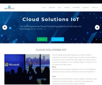 Cloudsolutionsiot.com(IOT Cloud) Screenshot