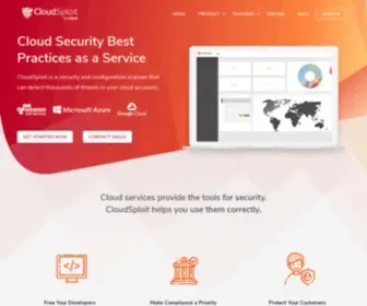 Cloudsploit.com(Cloud Security as a Service) Screenshot