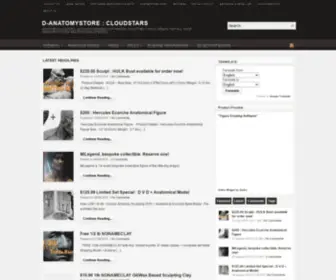 Cloudstars.com(3D Virtual Softwares for Life Figure Drawing and Anatomical Models references and sculpting materials) Screenshot
