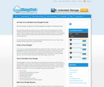 Cloudstoragebest.com(Reviews, Articles, News) Screenshot