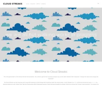 Cloudstreaks.com(Cloud Streaks) Screenshot