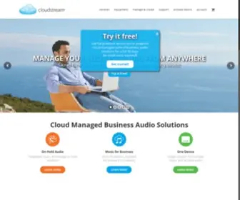 Cloudstream.com(Music On Hold) Screenshot