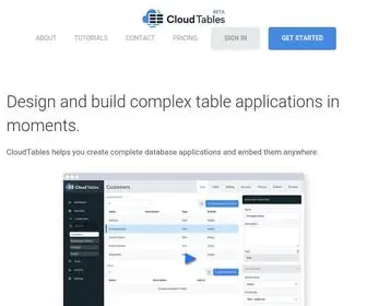 Cloudtables.com(CloudTables) Screenshot